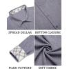 imageCOOFANDY Mens Long Sleeve Button Down Shirts Casual Untucked Shirt Regular Fit Dress ShirtNavy Blue