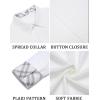 imageCOOFANDY Mens Long Sleeve Button Down Shirts Casual Untucked Shirt Regular Fit Dress ShirtWhite