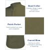 imageCOOFANDY Mens Long Sleeve Cotton Linen Shirt Beach Button Down Shirts Casual Button Up Shirt Summer Yoga Tops with PocketArmy Green