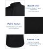 imageCOOFANDY Mens Long Sleeve Cotton Linen Shirt Beach Button Down Shirts Casual Button Up Shirt Summer Yoga Tops with PocketBlack