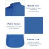 imageCOOFANDY Mens Long Sleeve Cotton Linen Shirt Beach Button Down Shirts Casual Button Up Shirt Summer Yoga Tops with PocketDenim Blue