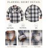 imageCOOFANDY Mens Long Sleeve Flannel Shirts Fashion Plaid Jacket Casual Button Down Shirt with PocketsBlue Yellowline