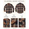 imageCOOFANDY Mens Long Sleeve Flannel Shirts Fashion Plaid Jacket Casual Button Down Shirt with PocketsBrown