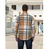 imageCOOFANDY Mens Long Sleeve Flannel Shirts Fashion Plaid Jacket Casual Button Down Shirt with PocketsGreen