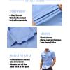 imageCOOFANDY Mens Muscle Fit Dress Shirts WrinkleFree Short Sleeve Casual Button Down ShirtBlue