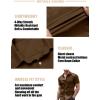 imageCOOFANDY Mens Muscle Fit Dress Shirts WrinkleFree Short Sleeve Casual Button Down ShirtBrown