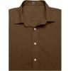 imageCOOFANDY Mens Muscle Fit Dress Shirts WrinkleFree Short Sleeve Casual Button Down ShirtBrown