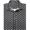 imageCOOFANDY Mens Muscle Fit Dress Shirts WrinkleFree Short Sleeve Casual Button Down ShirtFloral Black2
