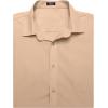 imageCOOFANDY Mens Muscle Fit Dress Shirts WrinkleFree Short Sleeve Casual Button Down ShirtKhaki