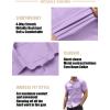 imageCOOFANDY Mens Muscle Fit Dress Shirts WrinkleFree Short Sleeve Casual Button Down ShirtLavender