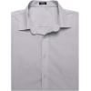 imageCOOFANDY Mens Muscle Fit Dress Shirts WrinkleFree Short Sleeve Casual Button Down ShirtLight Grey