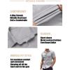imageCOOFANDY Mens Muscle Fit Dress Shirts WrinkleFree Short Sleeve Casual Button Down ShirtLight Grey