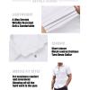 imageCOOFANDY Mens Muscle Fit Dress Shirts WrinkleFree Short Sleeve Casual Button Down ShirtWhite