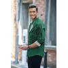 imageCOOFANDY Mens Print Button Down Dress Shirt Fashion Long Sleeve Casual ShirtsGreen Black