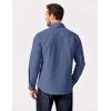 imageCOOFANDY Mens Shirt Jacket Casual Button Up Shirts Long Sleeve Lightweight Shacket with Flap PocketsDenim Blue
