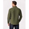 imageCOOFANDY Mens Shirt Jacket Casual Button Up Shirts Long Sleeve Lightweight Shacket with Flap PocketsOlive Green
