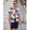 imageCOOFANDY Mens Short Sets 2 Piece Summer Beach Outfits Short Sleeve Shirts and Shorts Sets for MenCoconut Treewhite