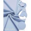 imageCOOFANDY Mens Short Sleeve Button Down Shirt Casual Summer Beach Shirt Waffle Knit Shirts Wrinkle Free Untucked ShirtLight Blue