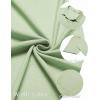 imageCOOFANDY Mens Short Sleeve Button Down Shirt Casual Summer Beach Shirt Waffle Knit Shirts Wrinkle Free Untucked ShirtLight Green