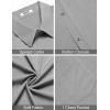 imageCOOFANDY Mens Short Sleeve Button Down Shirt Casual Summer Beach Shirts Vacation Wedding Shirt with PocketAshen Gray