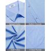 imageCOOFANDY Mens Short Sleeve Button Down Shirt Casual Summer Beach Shirts Vacation Wedding Shirt with PocketBlue