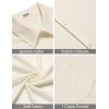 imageCOOFANDY Mens Short Sleeve Button Down Shirt Casual Summer Beach Shirts Vacation Wedding Shirt with PocketCream