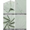 imageCOOFANDY Mens Short Sleeve Button Down Shirt Casual Summer Beach Shirts Vacation Wedding Shirt with PocketMint Green