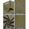 imageCOOFANDY Mens Short Sleeve Button Down Shirt Casual Summer Beach Shirts Vacation Wedding Shirt with PocketOlive Drab