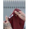 imageCOOFANDY Mens Short Sleeve Button Down Shirt Plaid Button Up Shirts Casual 75 Cotton Work ShirtsRedblack