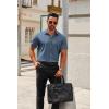 imageCOOFANDY Mens Short Sleeve Button Down Shirts Casual Dress Shirts for Men Summer Untucked Shirts with PocketBlue