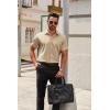 imageCOOFANDY Mens Short Sleeve Button Down Shirts Casual Dress Shirts for Men Summer Untucked Shirts with PocketLight Khaki