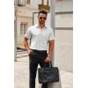 imageCOOFANDY Mens Short Sleeve Button Down Shirts Casual Dress Shirts for Men Summer Untucked Shirts with PocketWhite