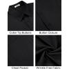 imageCOOFANDY Mens Short Sleeve Button Down Shirts Casual Summer Untucked Wrinkle Free Dress Shirts with PocketBlack