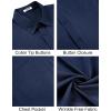 imageCOOFANDY Mens Short Sleeve Button Down Shirts Casual Summer Untucked Wrinkle Free Dress Shirts with PocketBlack Iris