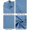 imageCOOFANDY Mens Short Sleeve Button Down Shirts Casual Summer Untucked Wrinkle Free Dress Shirts with PocketCaptains Blue
