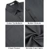 imageCOOFANDY Mens Short Sleeve Button Down Shirts Casual Summer Untucked Wrinkle Free Dress Shirts with PocketGranite Gray