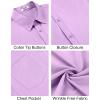 imageCOOFANDY Mens Short Sleeve Button Down Shirts Casual Summer Untucked Wrinkle Free Dress Shirts with PocketLavender Frost