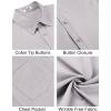 imageCOOFANDY Mens Short Sleeve Button Down Shirts Casual Summer Untucked Wrinkle Free Dress Shirts with PocketQuiet Gray