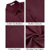 imageCOOFANDY Mens Short Sleeve Button Down Shirts Casual Summer Untucked Wrinkle Free Dress Shirts with PocketTawny Port