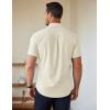 imageCOOFANDY Mens Short Sleeve Button Down Shirts Casual Summer Untucked Wrinkle Free Dress Shirts with PocketVanilla Ice