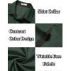 imageCOOFANDY Mens Short Sleeve Button Down Shirts Wrinkle Free Casual Summer Shirts Business Dress ShirtsBright Green