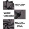 imageCOOFANDY Mens Short Sleeve Button Down Shirts Wrinkle Free Casual Summer Shirts Business Dress ShirtsDark Grey
