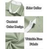 imageCOOFANDY Mens Short Sleeve Button Down Shirts Wrinkle Free Casual Summer Shirts Business Dress ShirtsLight Green