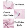 imageCOOFANDY Mens Short Sleeve Button Down Shirts Wrinkle Free Casual Summer Shirts Business Dress ShirtsLight Pink