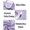 imageCOOFANDY Mens Short Sleeve Button Down Shirts Wrinkle Free Casual Summer Shirts Business Dress ShirtsLilac