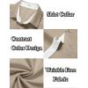 imageCOOFANDY Mens Short Sleeve Button Down Shirts Wrinkle Free Casual Summer Shirts Business Dress ShirtsMoon Grey