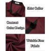 imageCOOFANDY Mens Short Sleeve Button Down Shirts Wrinkle Free Casual Summer Shirts Business Dress ShirtsRed