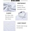 imageCOOFANDY Mens Short Sleeve Button Down Shirts Wrinkle Free Dress Shirts Casual Polka Dot Print Shirt with PocketWhiteclover
