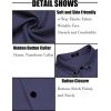 imageCOOFANDY Mens Short Sleeve Casual Button Down Shark Shirts Wrinkle Free Untucked Shirt Summer Stretch Dress ShirtsBlueviolet