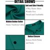 imageCOOFANDY Mens Short Sleeve Casual Button Down Shark Shirts Wrinkle Free Untucked Shirt Summer Stretch Dress ShirtsEvergreen